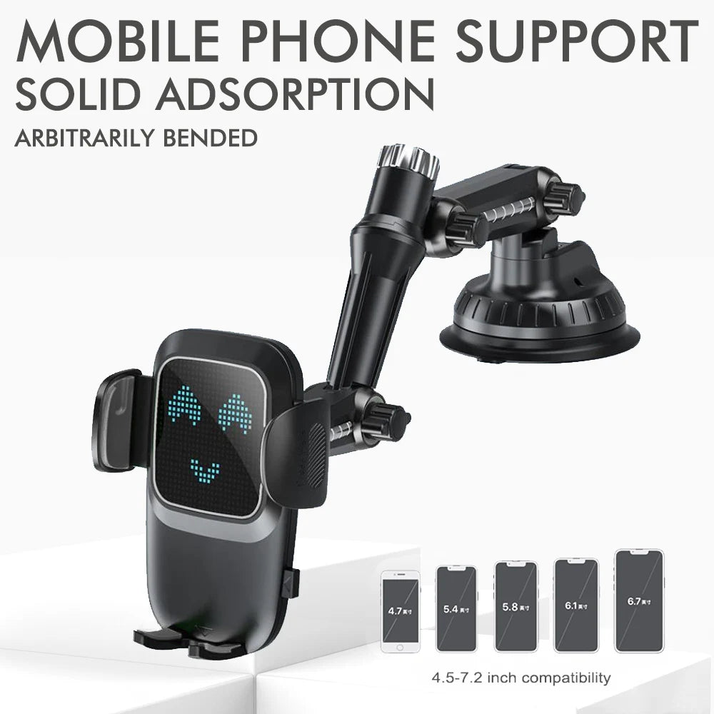 Suction Cup Car Phone Holder Mount for Windscreen, Dashboard and Windows with Sticky Gel Pad Compatibility