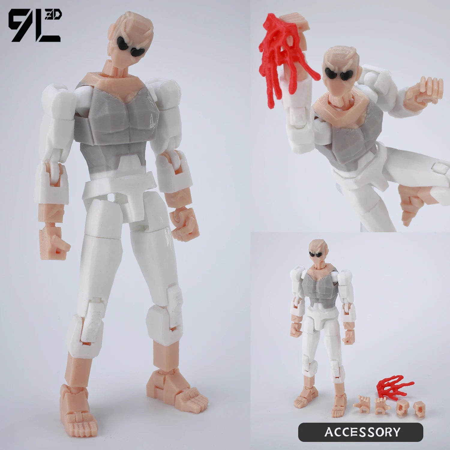 Superheroes Invincible 2.0 Anime Multi-Jointed Shapeshift Toys, Action Figures, Mannequin Model Ornaments, and Gifts Made with 9L3D Printing