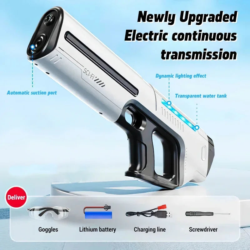 Children's Water Toys for Boys, Summer Outdoor Pool Fight Games, and Automatically Watering High Pressure Electric Water Gun Toys