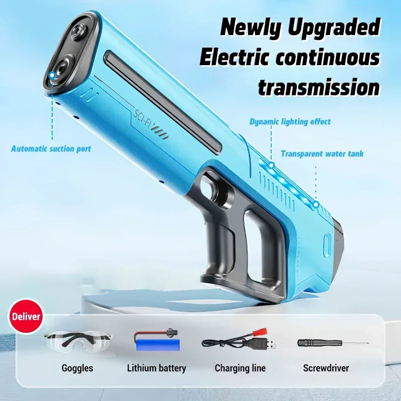 Children's Water Toys for Boys, Summer Outdoor Pool Fight Games, and Automatically Watering High Pressure Electric Water Gun Toys