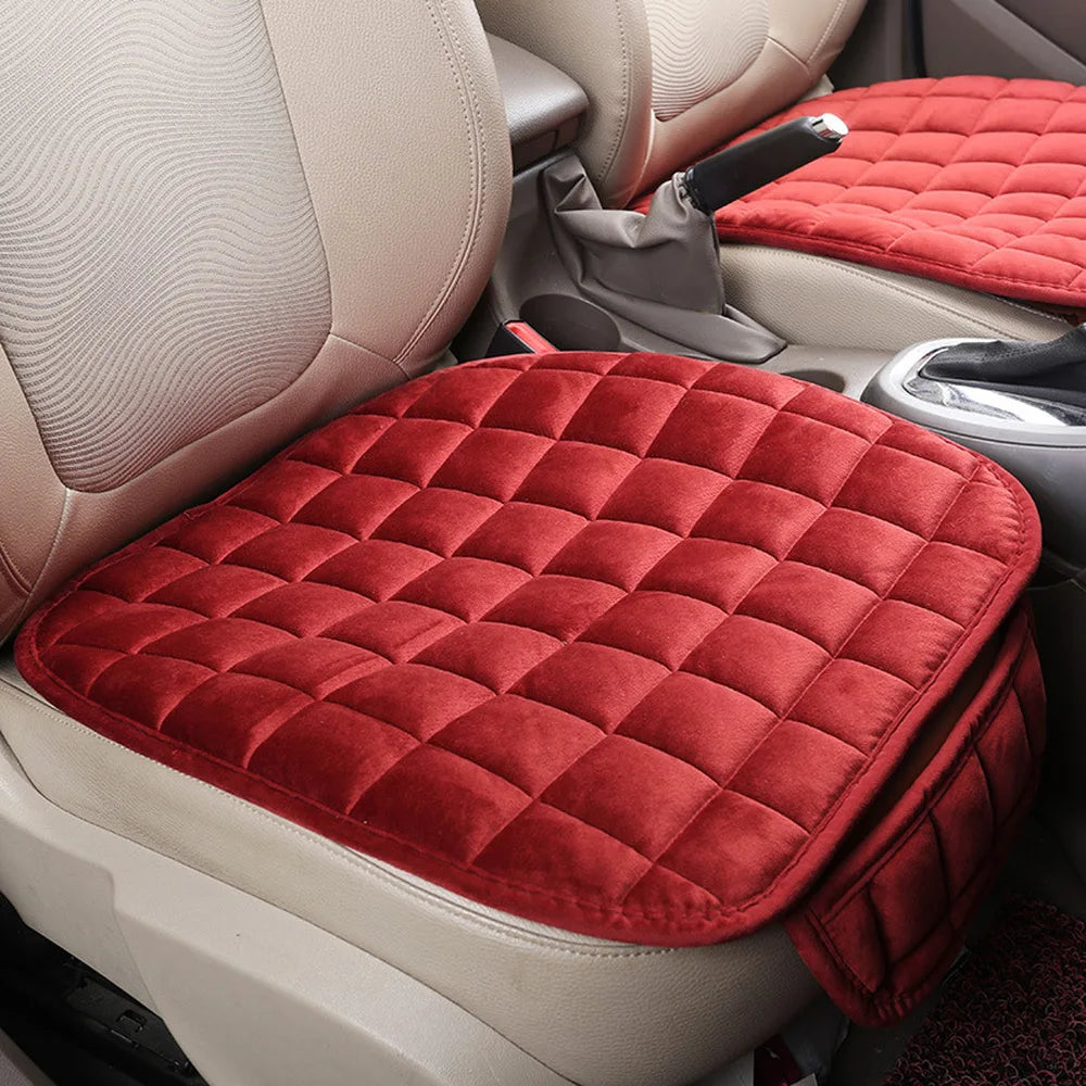 Cars with Universal Winter Warm Car Seat Cover Cushion, Anti-slip Front Chair Seat, and Breathable Pad Car Seat Protector Seat Covers