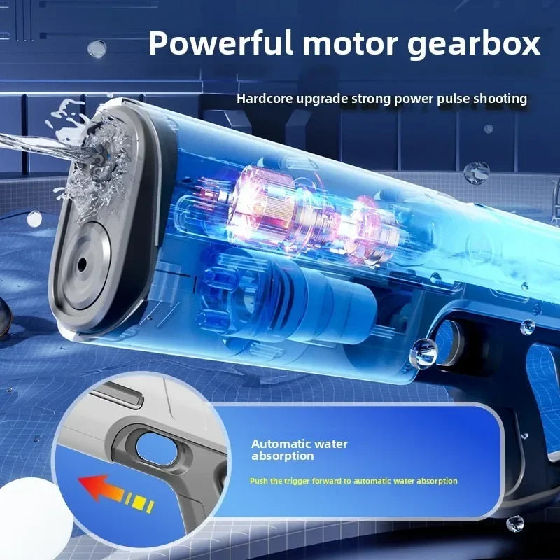 Children's Water Toys for Boys, Summer Outdoor Pool Fight Games, and Automatically Watering High Pressure Electric Water Gun Toys