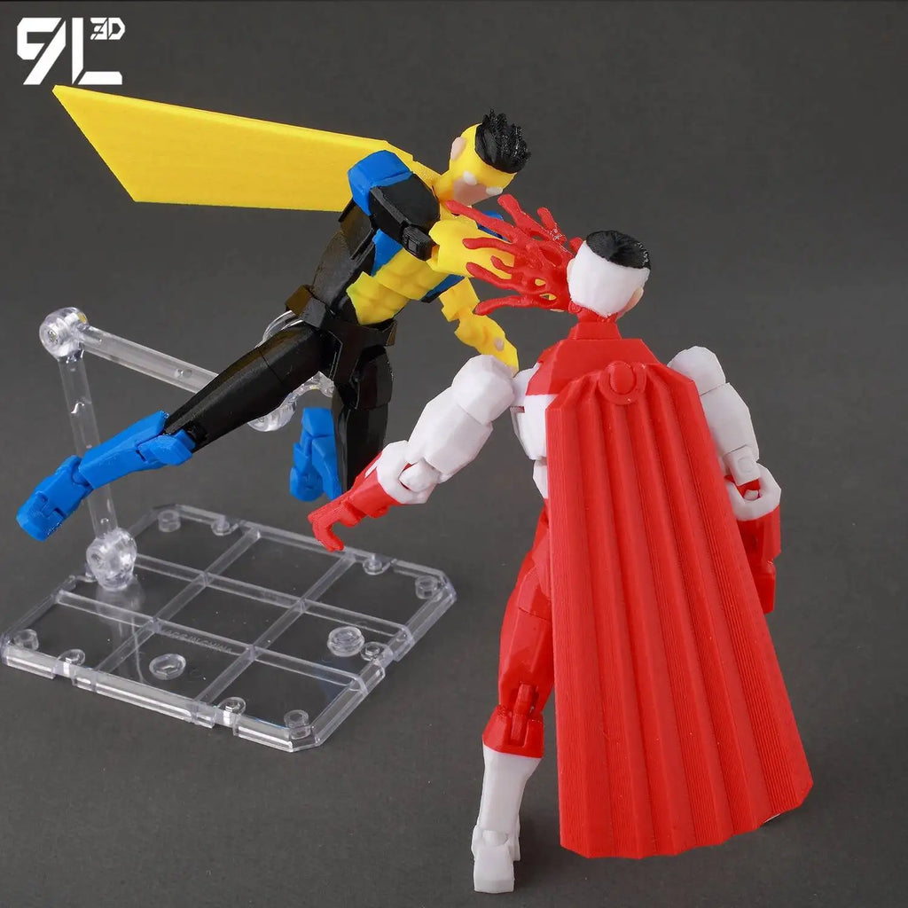 Superheroes Invincible 2.0 Anime Multi-Jointed Shapeshift Toys, Action Figures, Mannequin Model Ornaments, and Gifts Made with 9L3D Printing