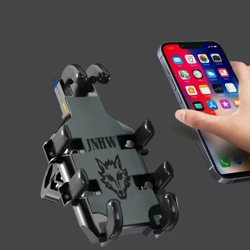 For motorcycles, scooters, ATVs, bicycles, e-bikes, and cell phones, VIKEFON Universal New Upgraded Eight Claws Mobile Phone Holder