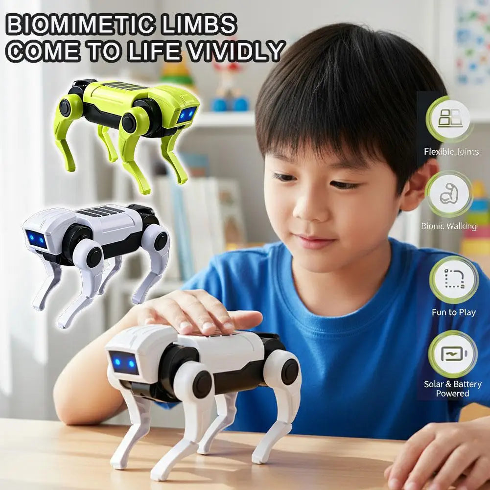 Children's Educational Toys, Electric Robot Dog Toy, Animal Vehicle, Miniature Electronic Pets, and DIY Installation