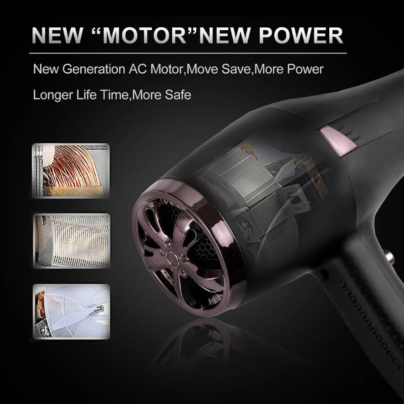 Women's Styling Tool for Homes and Hotels: Expert High-Power Hair Dryer for Salon with Constant Temperature Quick Dry