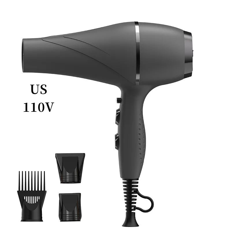 Popular 2200w High-Power Fast Drying Hair Dryer with Bass Noise Abatement for Home Hair Salons, Model 110V/220V
