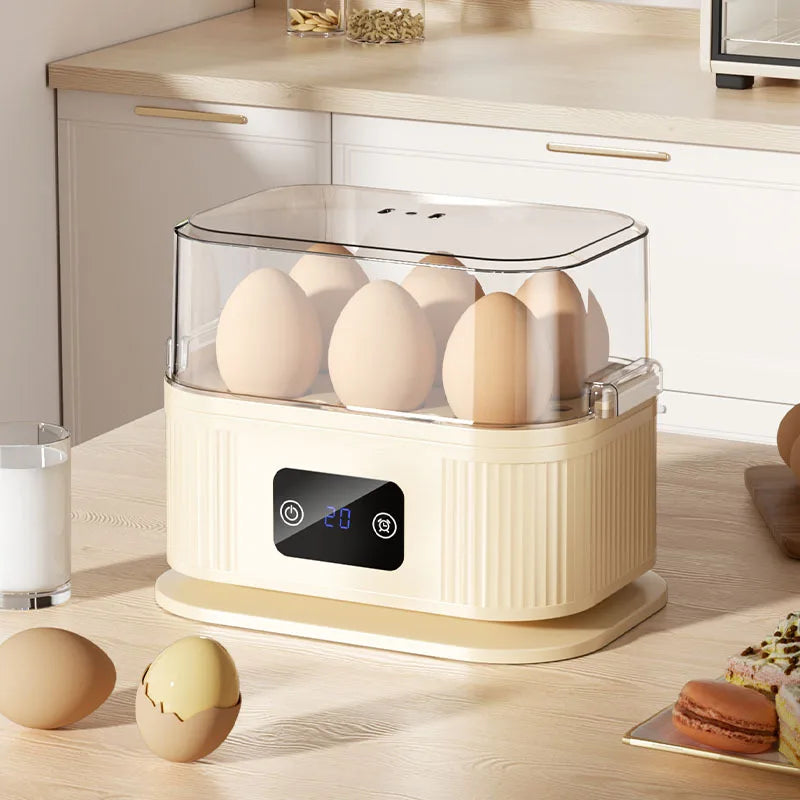 TINSOL 200W High-Power Smart Egg Steamer with Timer Function, Multipurpose Electric Egg Cooker, Kitchen Breakfast Maker