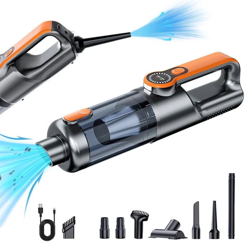 Wireless, one-button, high-power, portable car hoover cleaner vacuum cleaner large suction mini handheld vacuum cleaner
