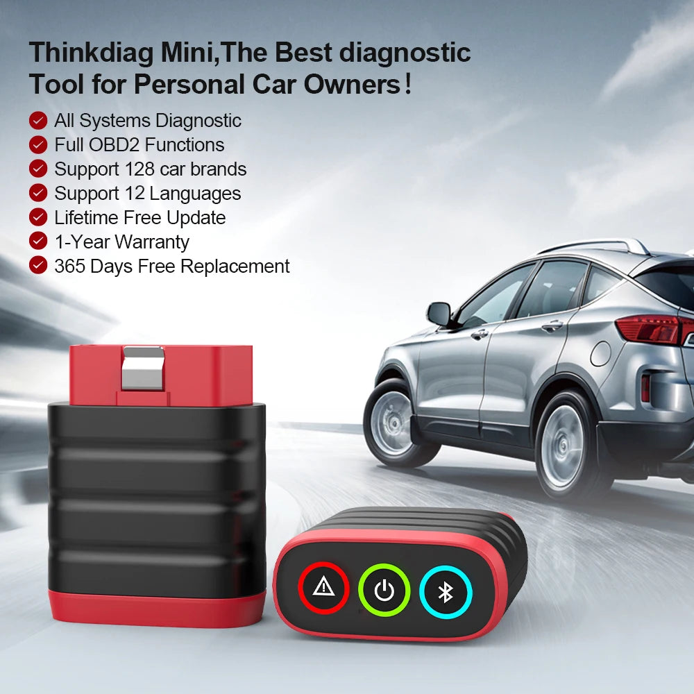 Car Diagnose Code Reader PK ELM327 THINKCAR THINKDIAG MINI Obd2 Scanner For Auto Full Obd 2 Function System Diagnostic Tool