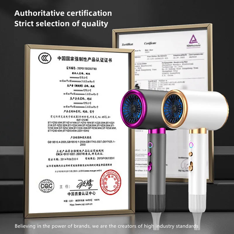 Manufacturer's Direct Selling 2400w High-Power Negative Ion Blue Light Hair Dryer for Home and Salon Use