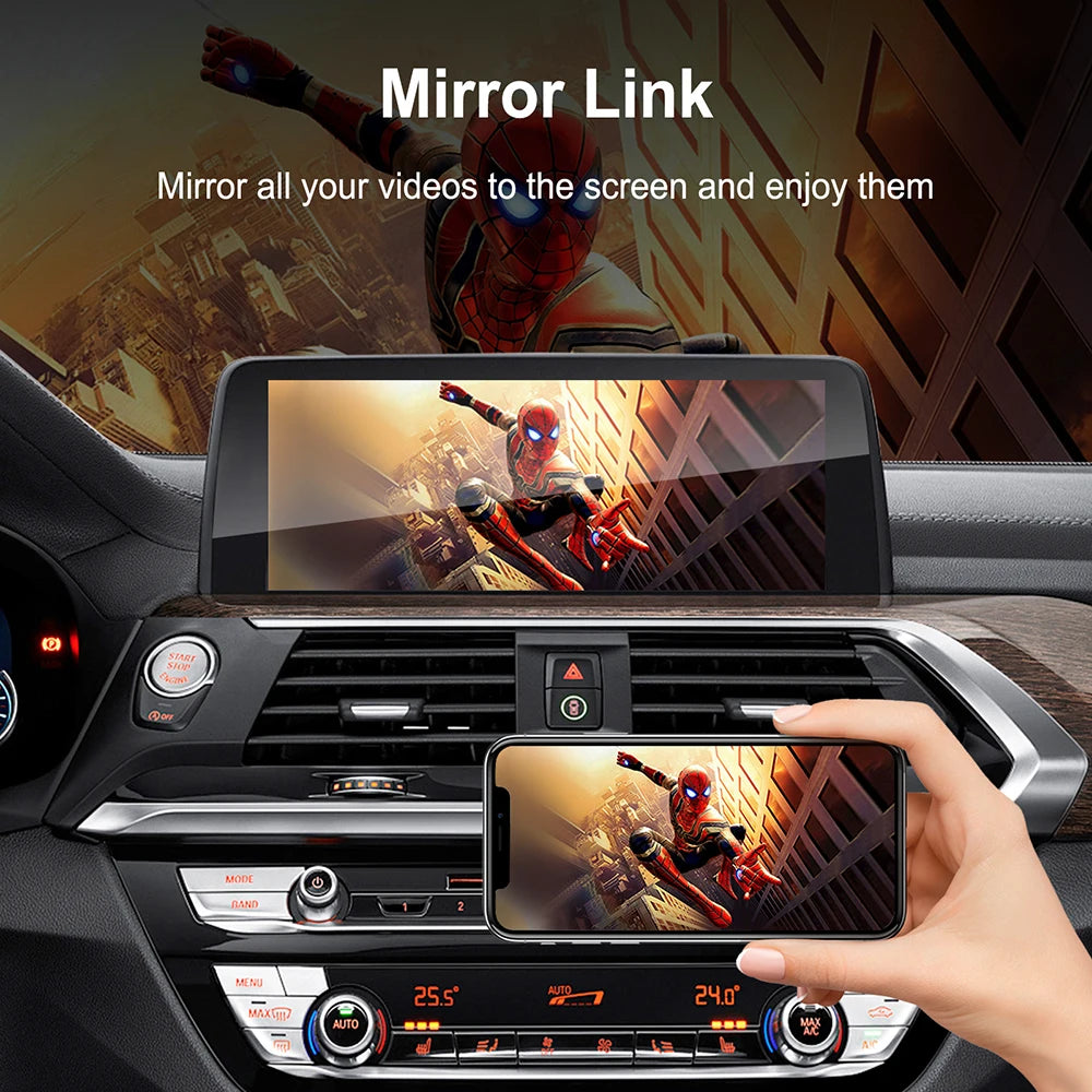 BMW 1 2 3 4 5 6 7 Series X3 X4 X5 X6 MINI NBT CIC System AirPlay Wireless Apple CarPlay Android Auto Intelligent Decoder Box