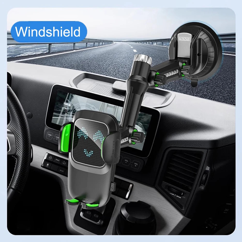 Suction Cup Car Phone Holder Mount for Windscreen, Dashboard and Windows with Sticky Gel Pad Compatibility
