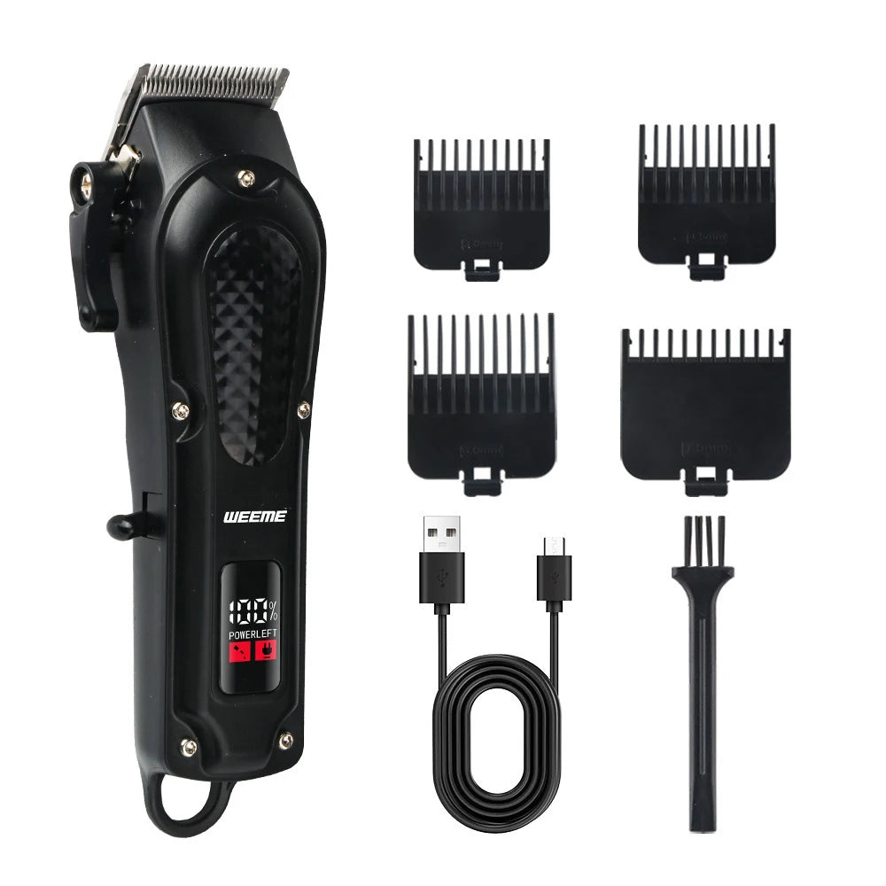 The T9 Vintage Men's Electric Hair Clipper Beard Trimmer/Rechargeable Hair Cutting Machine with Nose Hair Trimmer Kit is a great gift for a boyfriend.