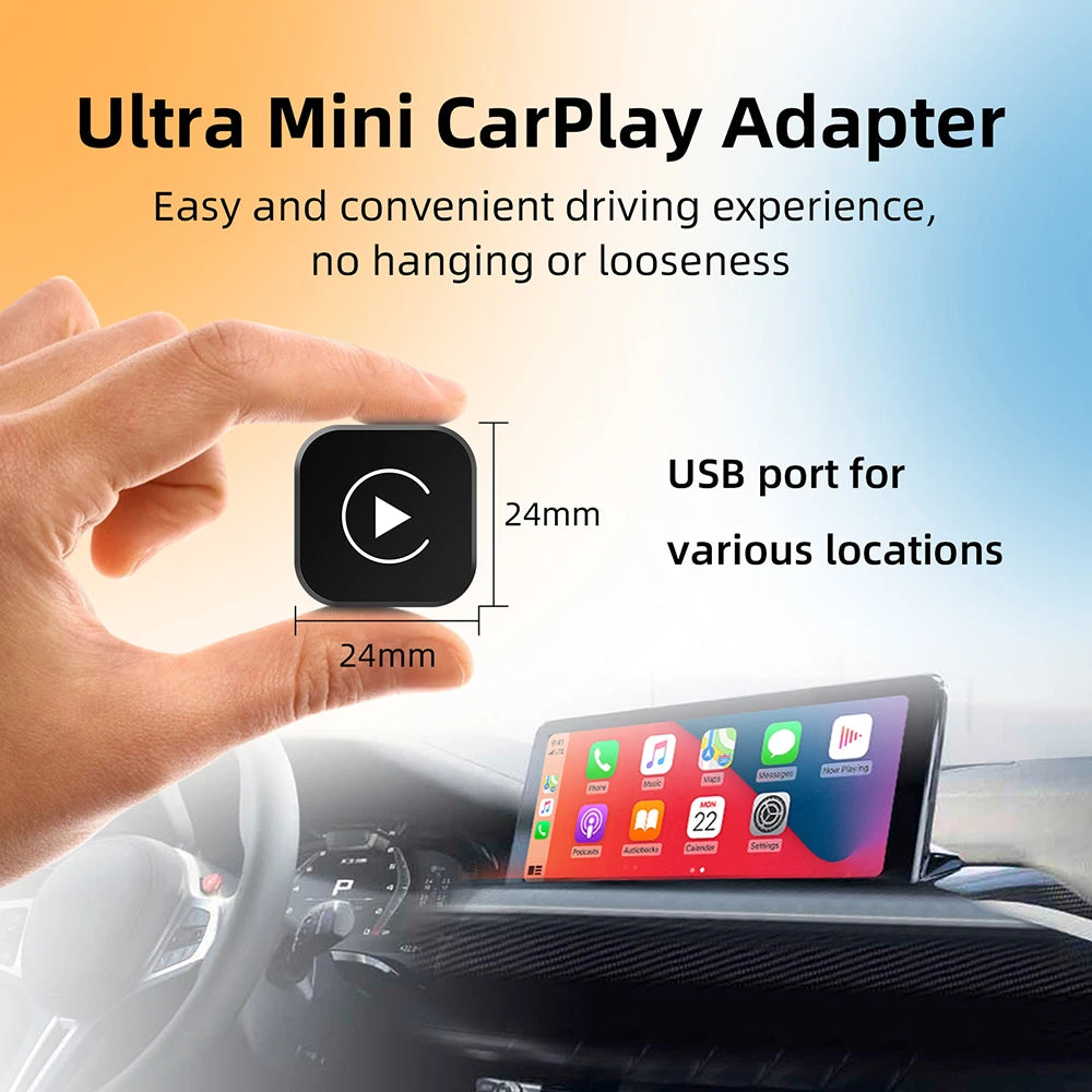 AI Smart Box Car Intelligent Systems for Wired CarPlay Cars with a 2-in-1 Wireless CarPlay Dongle and Wireless Android Auto Adapter