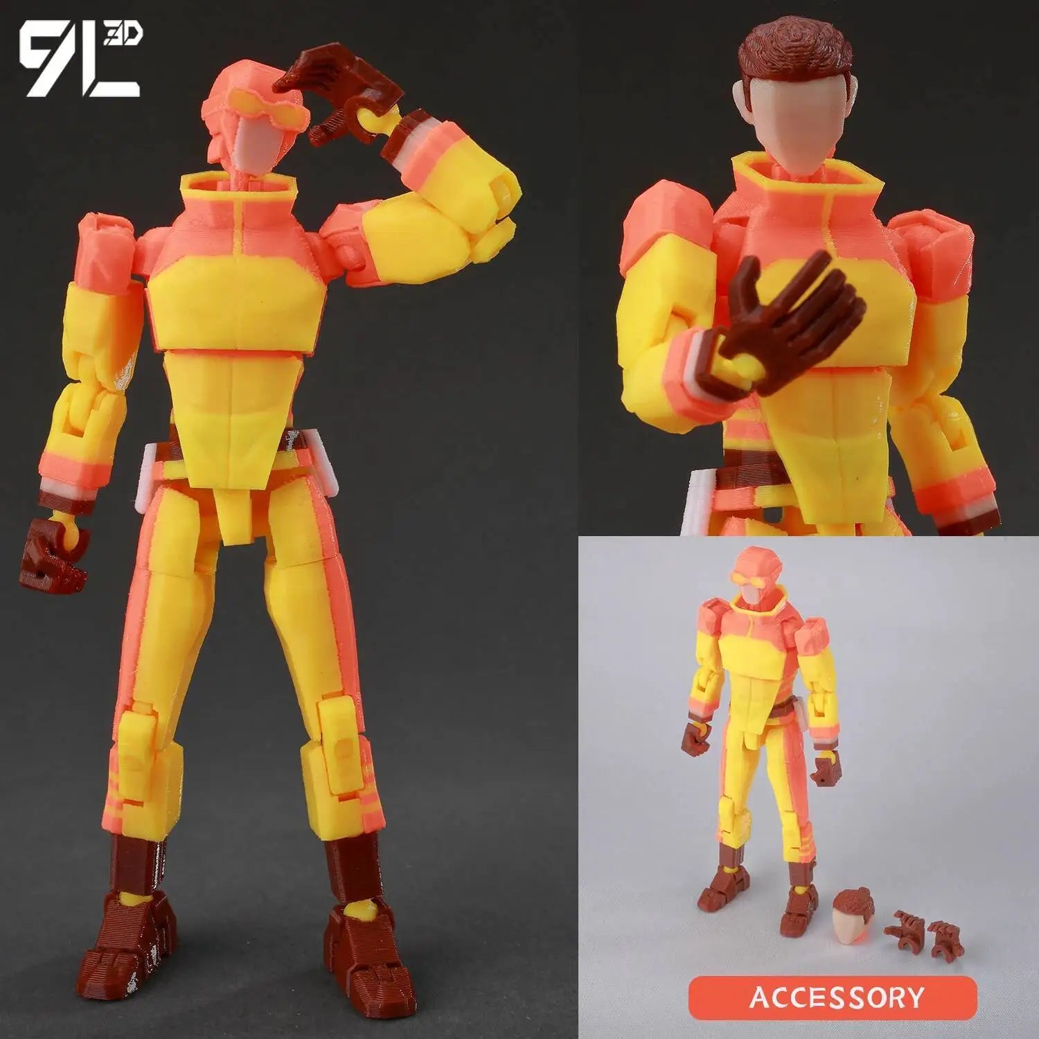 Superheroes Invincible 2.0 Anime Multi-Jointed Shapeshift Toys, Action Figures, Mannequin Model Ornaments, and Gifts Made with 9L3D Printing