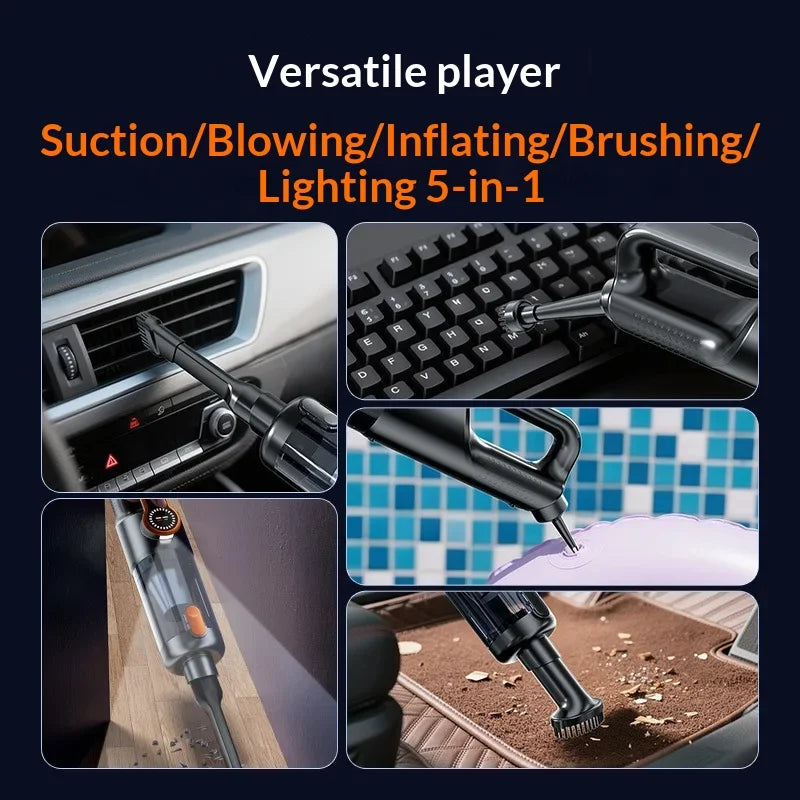 Wireless, one-button, high-power, portable car hoover cleaner vacuum cleaner large suction mini handheld vacuum cleaner