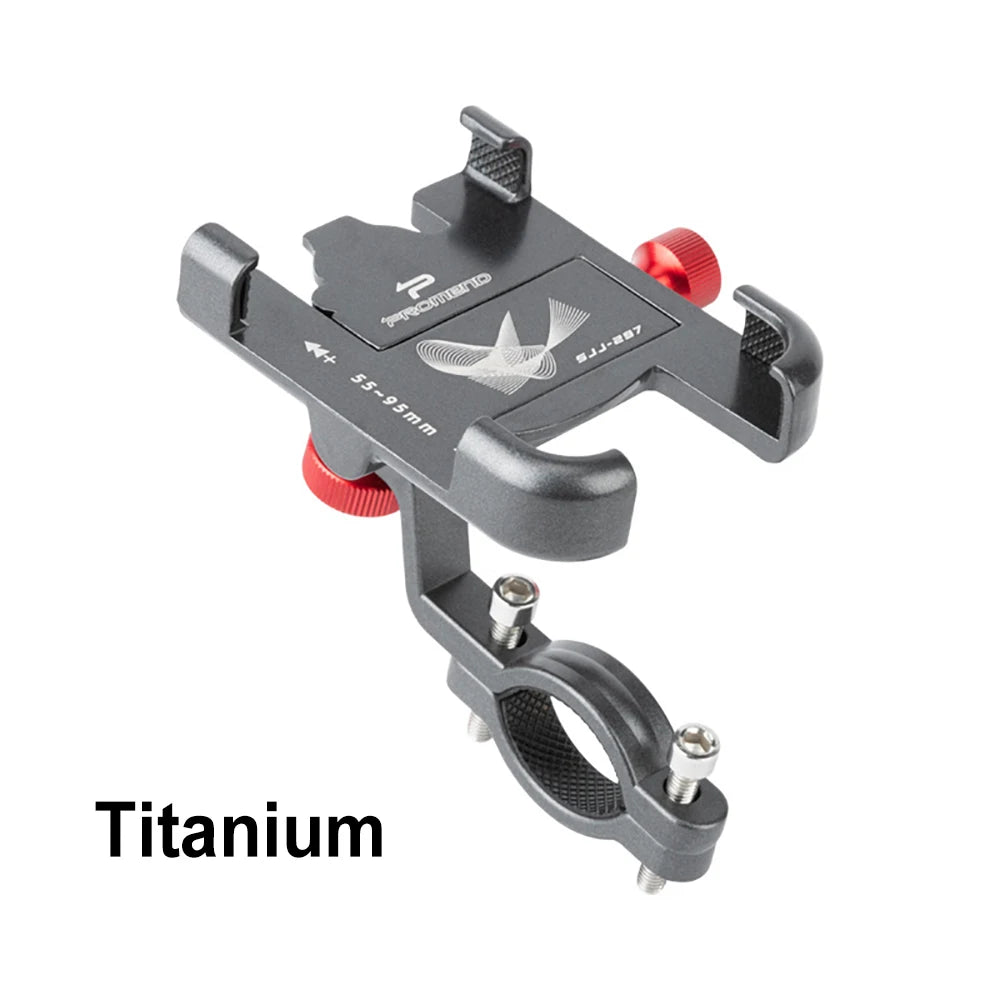 Bike Phone Mount Adjustable Non-Slip Aluminium Handlebar Bicycle Phone Holder for iPhone 13, 12, 11, Samsung S22, and S21
