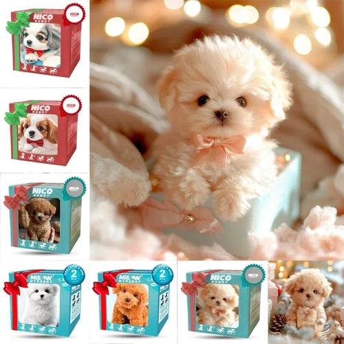 2025 Walking, Barking, Electric Realistic Pet Puppy with 10 Sounds, Children's Christmas Companion Present for Ages 3 and Up