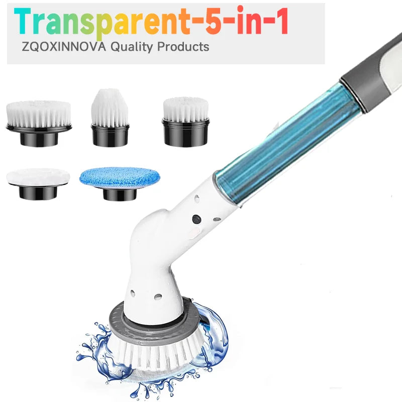 Multipurpose household cleaning brush, kitchen appliances, hair brushes, bathroom brooms, toilet mops and an electric cordless spin scrubber