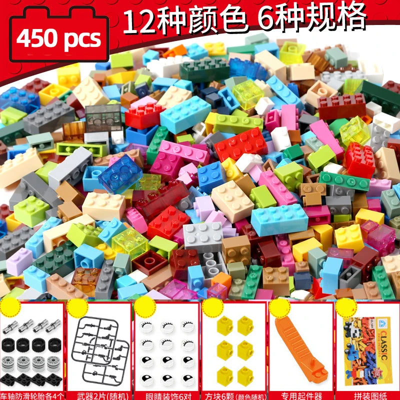 1000 Pcs Parts 500 Pieces Creative Designer DIY Toys Boy Girl Friend Model Building Blocks MOC Classical Bricks Christmas Gift