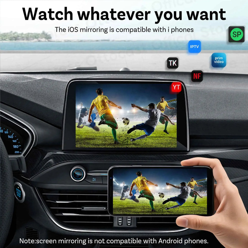 Ottocast Mini Air Tiny Cube 4.0 Wireless CarPlay Android Auto Adapter for iPhone iOS Mirroring Cast Screen Automotive Accessories 2026