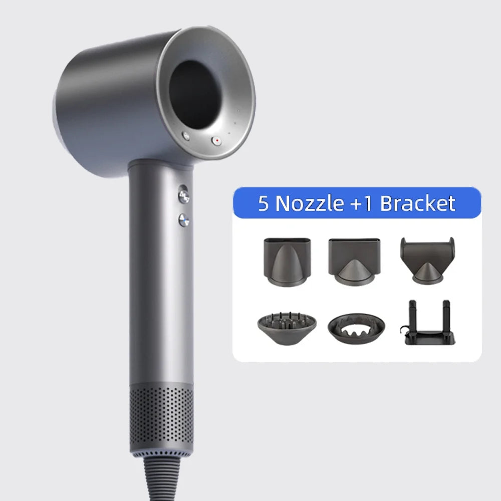 High-speed, blade-free negative ion hair dryer Silent, fast drying with high power Transportable, ideal for both home and travel