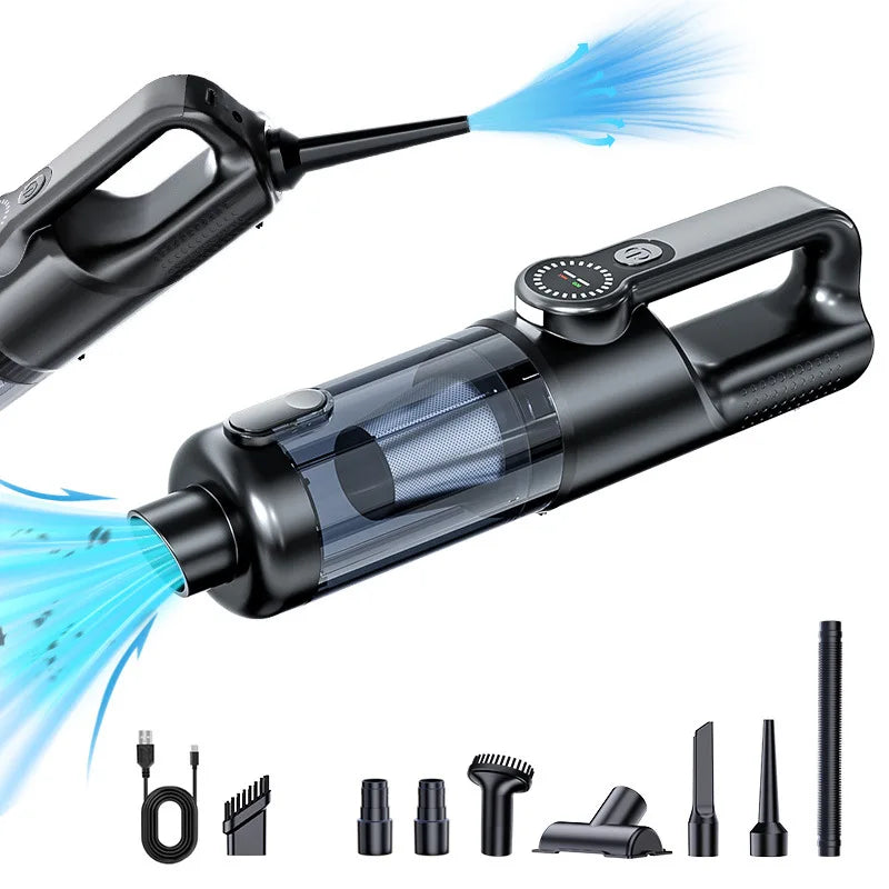 Wireless, one-button, high-power, portable car hoover cleaner vacuum cleaner large suction mini handheld vacuum cleaner