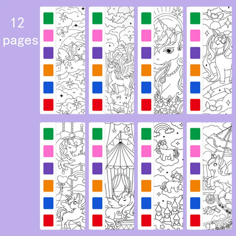 Children's Graffiti Picture Colouring Drawing Toys and Watercolour Painting Books for Christmas, Easter, and Thanksgiving