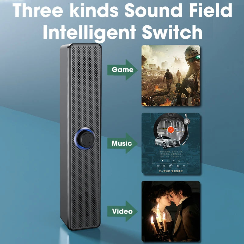 Superior Bluetooth Wired Dual-purpose High-volume Microphone and Two-in-One Speaker from HOMEFISH Computer Desktop