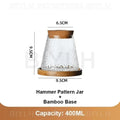 Two and a half Hydroponic Glass Flower Pots for Home Decor, Transparent Small Vase Plant Pots with Base Tray Garden Accessories