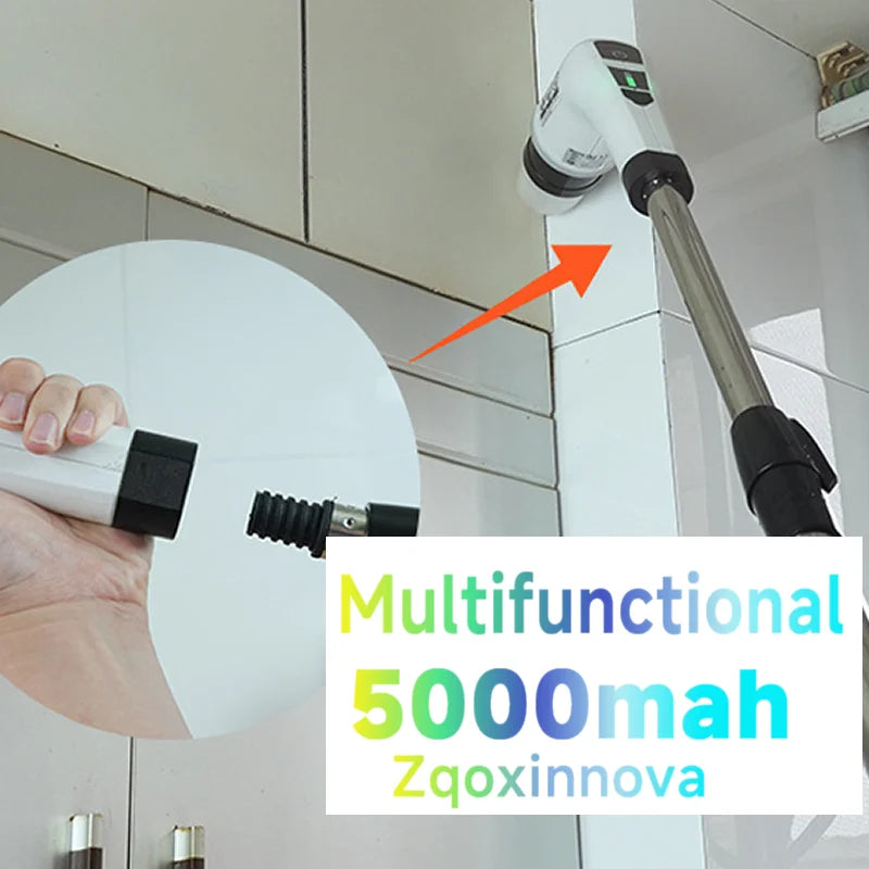 Multipurpose household cleaning brush, kitchen appliances, hair brushes, bathroom brooms, toilet mops and an electric cordless spin scrubber