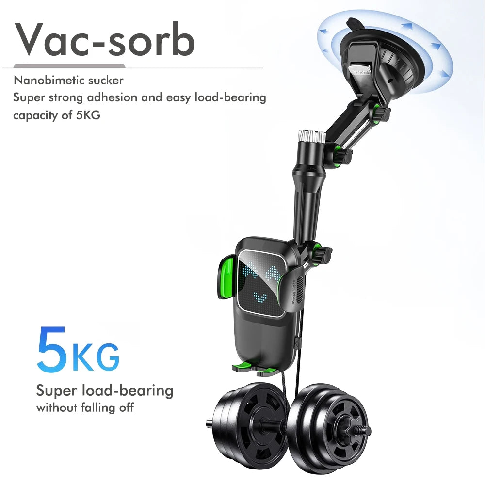 Suction Cup Car Phone Holder Mount for Windscreen, Dashboard and Windows with Sticky Gel Pad Compatibility