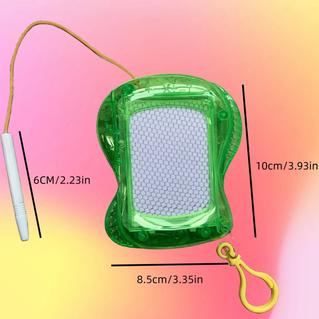 Children's drawing board, handwriting board, mini magnetic writing board, carabiner, lovely, adorable toy pendant