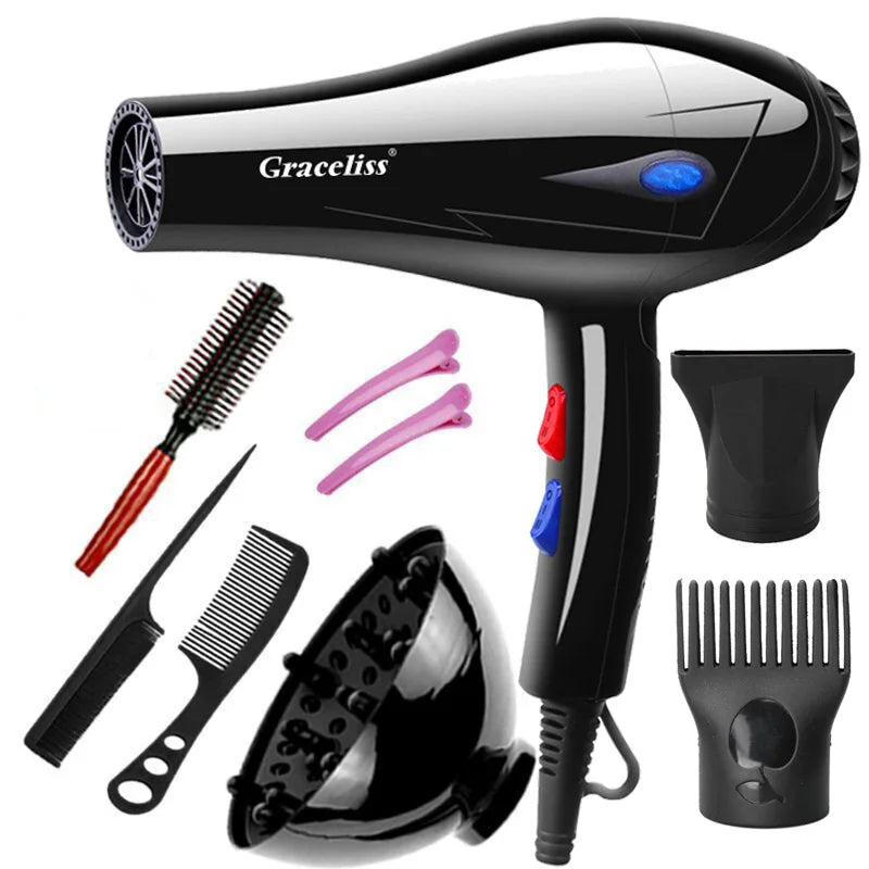 Original EU Plug Hot Cold Wind Professional Hair Dryer Blow dryer Hairdryer For Hair Salon for Household Use