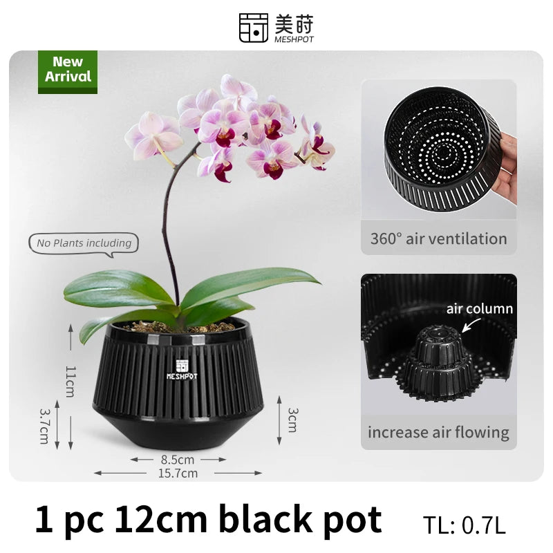 Orchid Meshpot with Holes African violet ornamental flower pots with adequate air circulation and air pruning