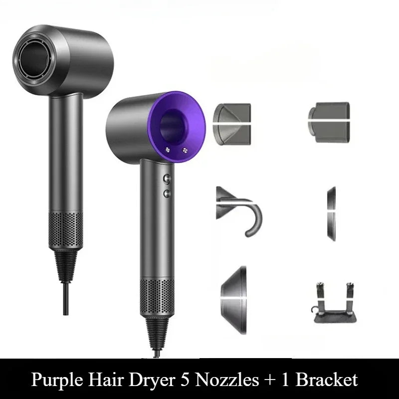 A lightweight, thermostatic styling tool for smooth hair, this 5-in-1 professional hair dryer has both hot and cold air capabilities.