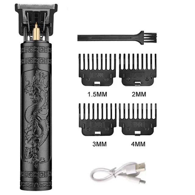 The T9 Vintage Men's Electric Hair Clipper Beard Trimmer/Rechargeable Hair Cutting Machine with Nose Hair Trimmer Kit is a great gift for a boyfriend.