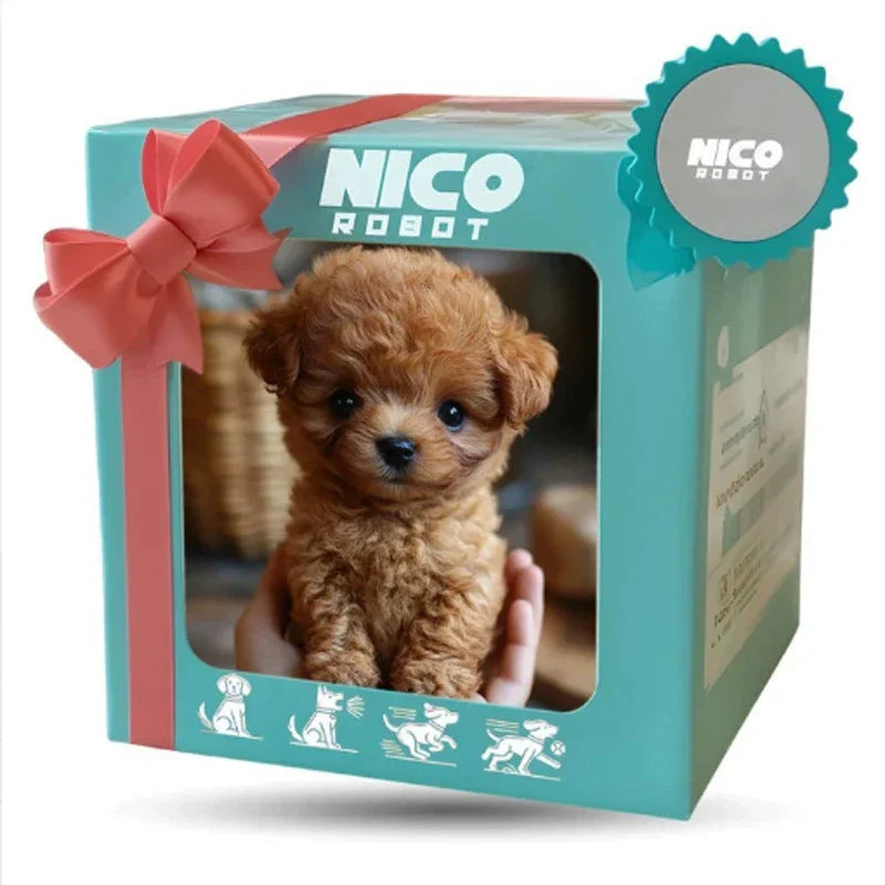 2025 Walking, Barking, Electric Realistic Pet Puppy with 10 Sounds, Children's Christmas Companion Present for Ages 3 and Up