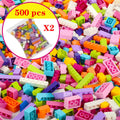 1000 Pcs Parts 500 Pieces Creative Designer DIY Toys Boy Girl Friend Model Building Blocks MOC Classical Bricks Christmas Gift