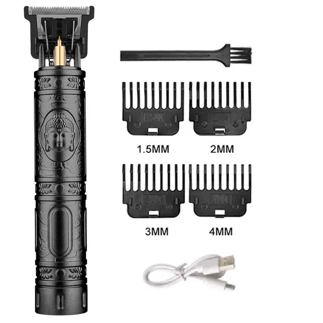 The T9 Vintage Men's Electric Hair Clipper Beard Trimmer/Rechargeable Hair Cutting Machine with Nose Hair Trimmer Kit is a great gift for a boyfriend.