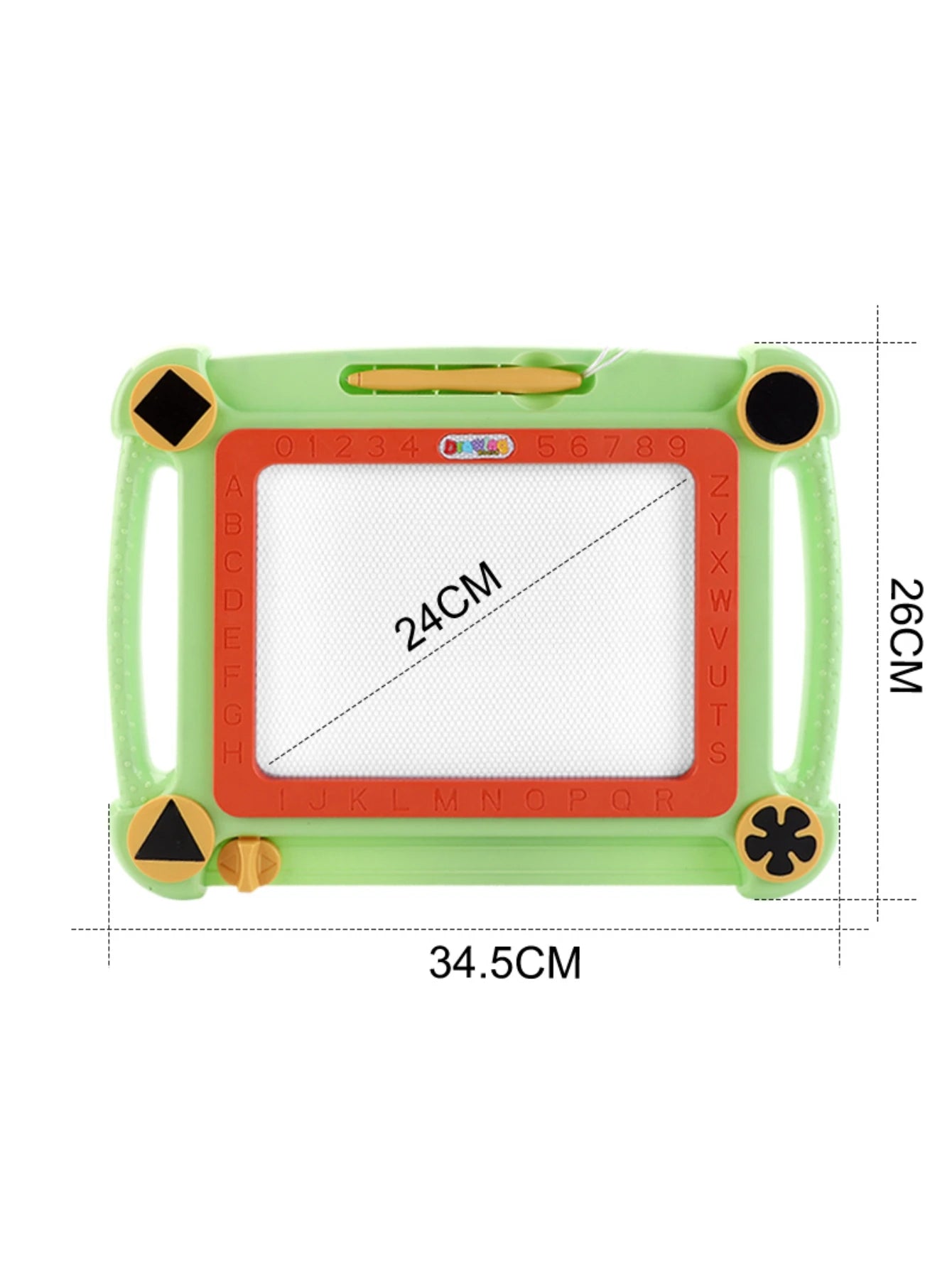 Children's drawing board, handwriting board, mini magnetic writing board, carabiner, lovely, adorable toy pendant